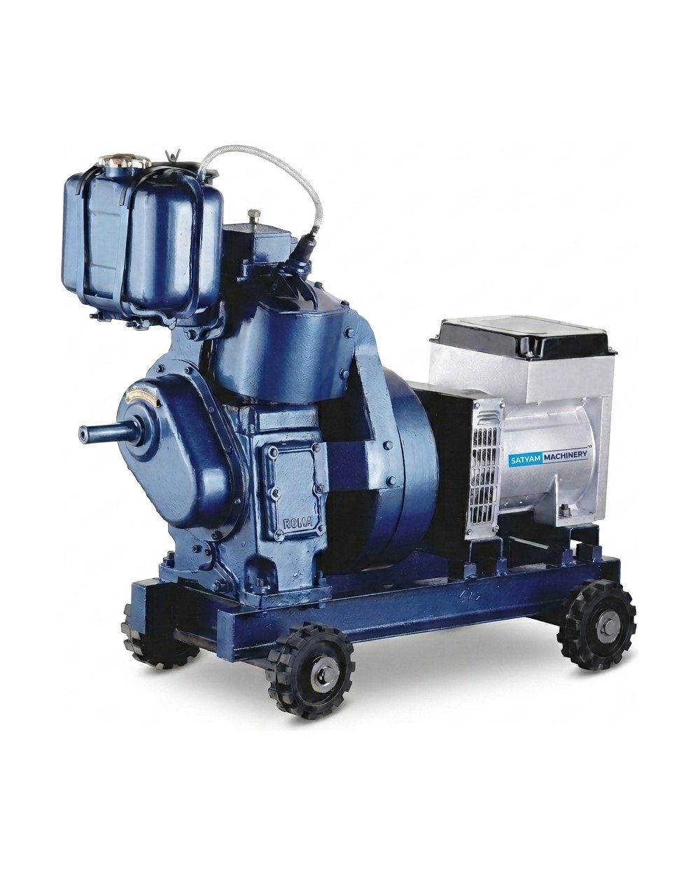 An air-cooled diesel engine generating set
