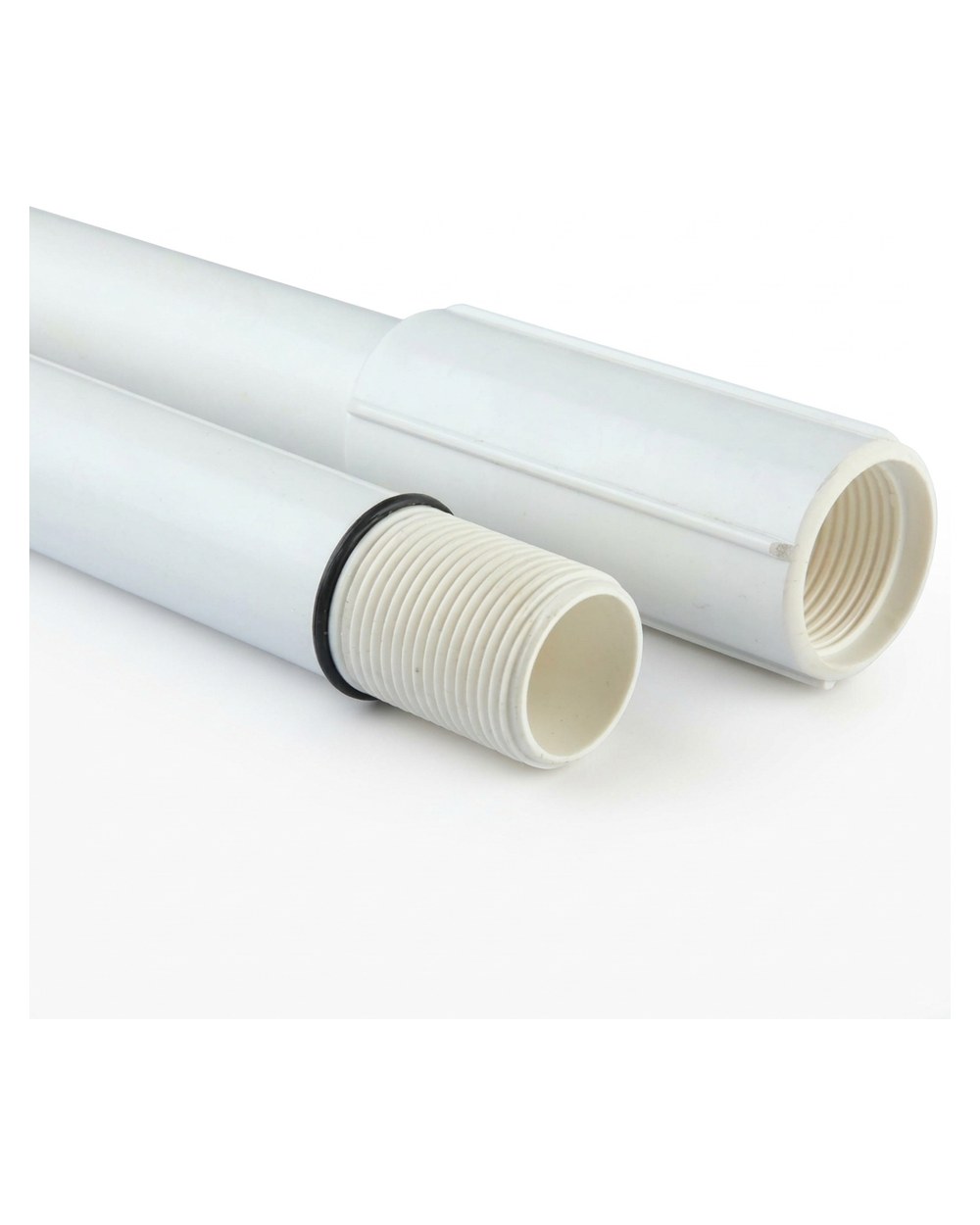 Threaded PVC column pipe for a borewell pump