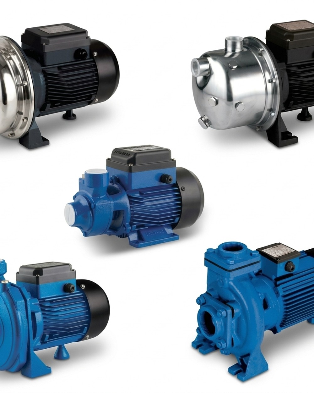A selection of small electric booster pumps
