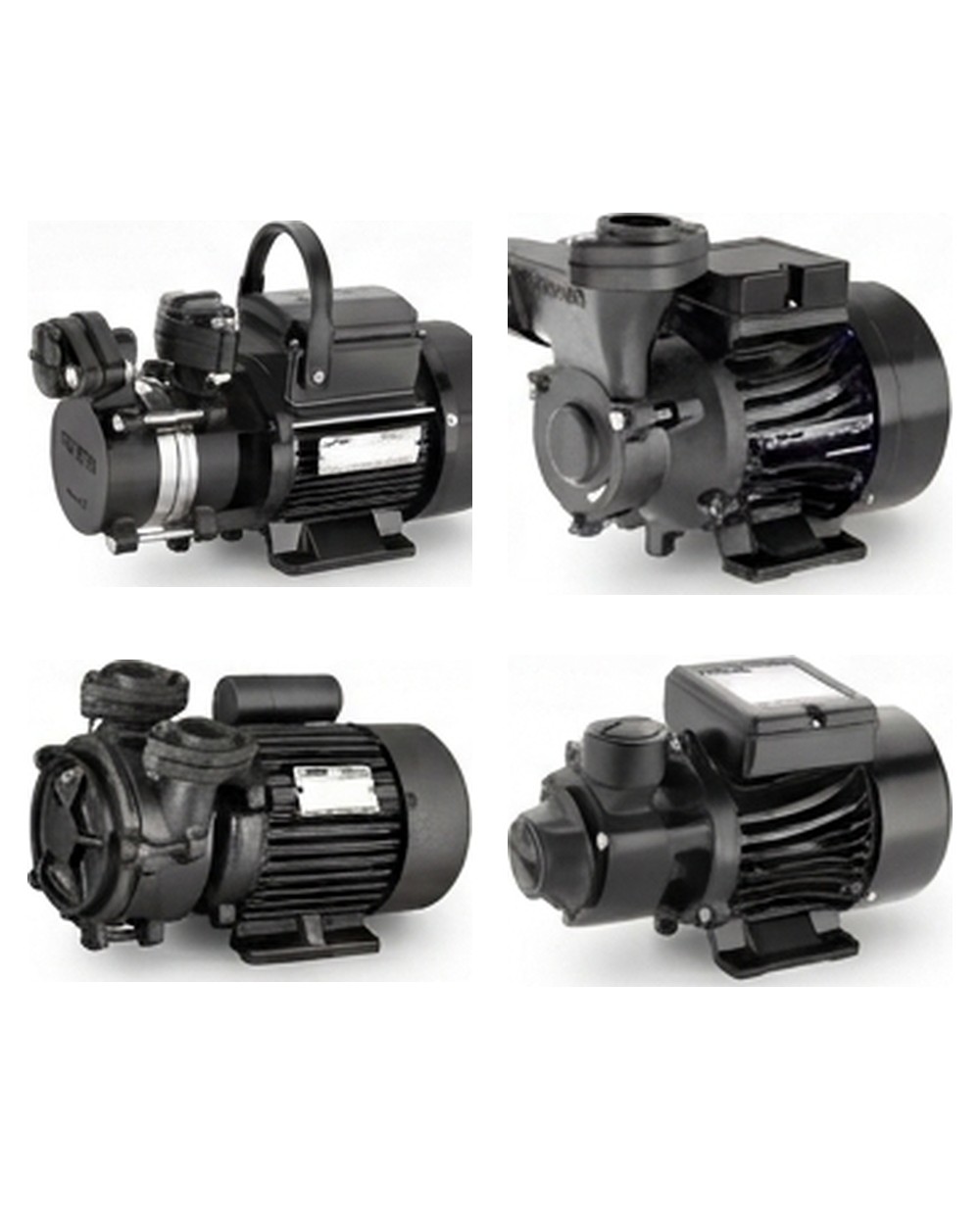 Four self-priming monoblock pumps